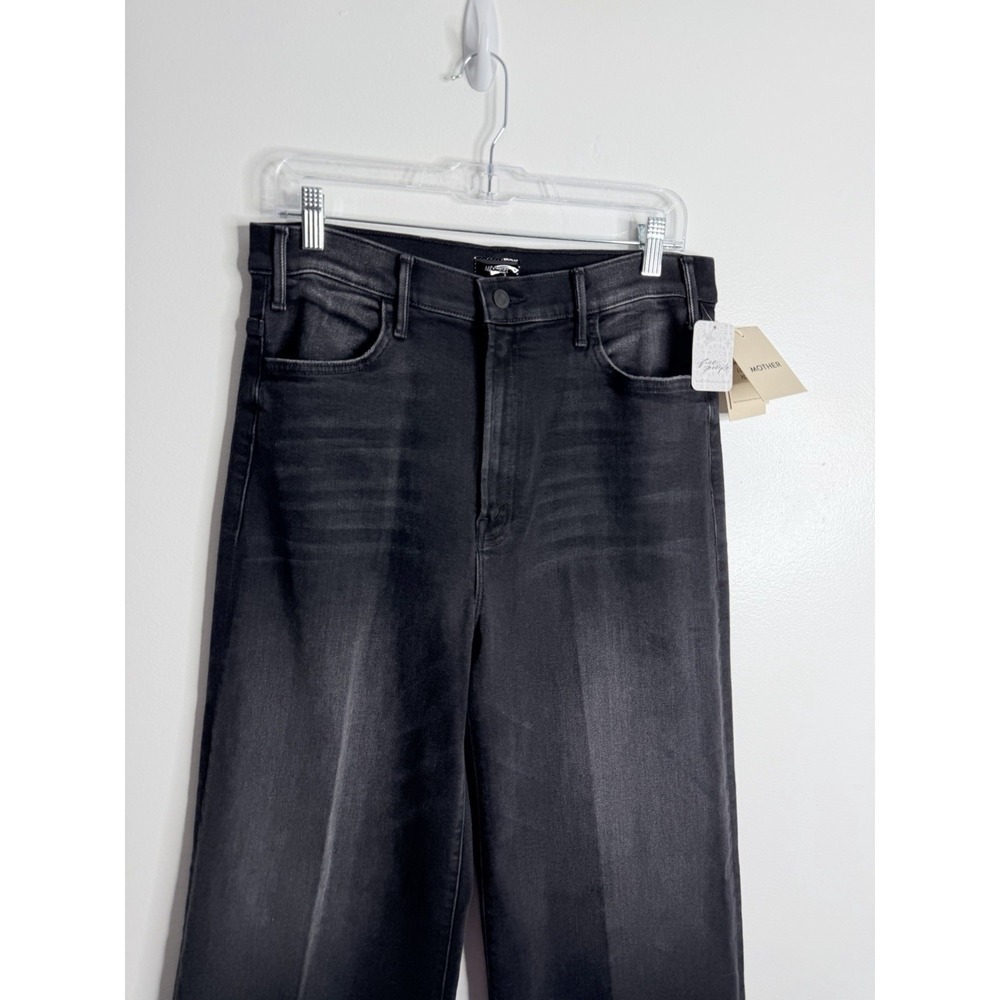 Mother Denim The Hustler Roller Sneak Not Today Satan Wide Leg Size 33 - Picture 9 of 12